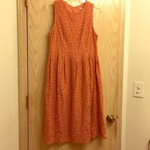 Dress/ lace/peach color